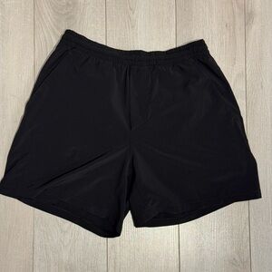 Men's Black lulu Athletic Shorts
